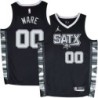 Spurs #00 Jim Ware SATX Black Twill Jersey