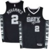 Spurs #2 Nazr Mohammed SATX Black Twill Jersey