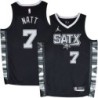 Spurs #7 Calvin Natt SATX Black Twill Jersey