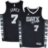 Spurs #7 Damion James SATX Black Twill Jersey