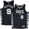 Spurs #9 Gaylon Nickerson SATX Black Twill Jersey