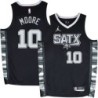 Spurs #10 Johnny Moore SATX Black Twill Jersey