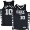 Spurs #10 Mike Dunleavy SATX Black Twill Jersey