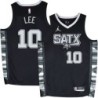 Spurs #10 David Lee SATX Black Twill Jersey