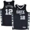 Spurs #12 Othyus Jeffers SATX Black Twill Jersey