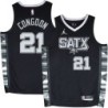 Spurs #21 Jeffrey Congdon SATX Black Twill Jersey