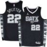 Spurs #22 Tiago Splitter SATX Black Twill Jersey