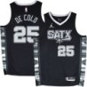 Spurs #25 Nando De Colo SATX Black Twill Jersey