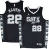 Spurs #28 Ian Mahinmi SATX Black Twill Jersey