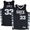 Spurs #33 Rich Jones SATX Black Twill Jersey