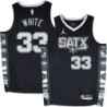 Spurs #33 James White SATX Black Twill Jersey