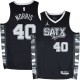 Spurs #40 Sylvester Norris SATX Black Twill Jersey