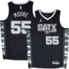 Spurs #55 Gene Moore SATX Black Twill Jersey