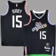 Clippers #15 Henry Bibby 2022 2023 Black City Jersey