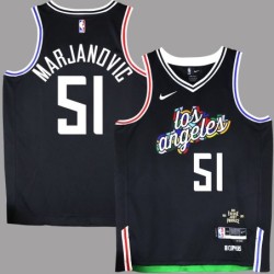 Clippers #51 Boban Marjanovic 2022 2023 Black City Jersey