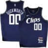 Clippers #00 Kevin Duckworth 2023 2024 Clips Navy City Jersey