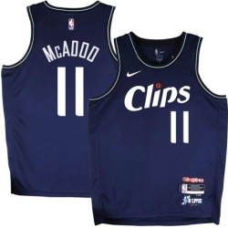 Clippers #11 Bob McAdoo 2023 2024 Clips Navy City Jersey