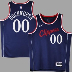 Clippers #00 Kevin Duckworth 2025 Navy Jersey