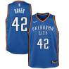 Blue Vin Baker Twill Basketball Jersey -Thunder #42 Baker Twill Jerseys, FREE SHIPPING