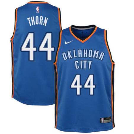 Blue Rod Thorn Twill Basketball Jersey -Thunder #44 Thorn Twill Jerseys, FREE SHIPPING