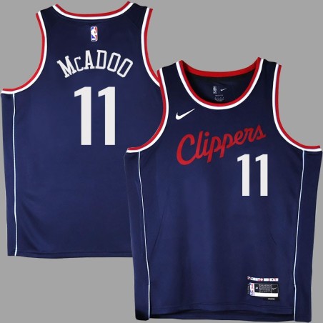 Clippers #11 Bob McAdoo 2025 Navy Jersey