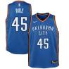 Blue Bob Rule Twill Basketball Jersey -Thunder #45 Rule Twill Jerseys, FREE SHIPPING