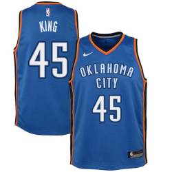 Blue Rich King Twill Basketball Jersey -Thunder #45 King Twill Jerseys, FREE SHIPPING