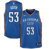 Blue Alton Lister Twill Basketball Jersey -Thunder #53 Lister Twill Jerseys, FREE SHIPPING