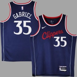 Clippers #35 Wenyen Gabriel 2025 Navy Jersey