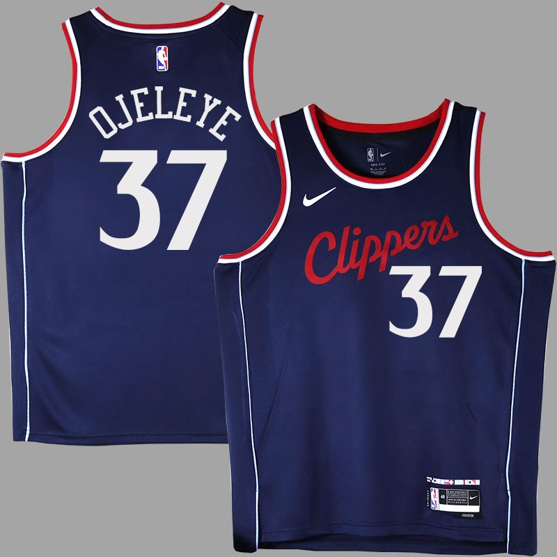 Clippers #37 Semi Ojeleye 2025 Navy Jersey