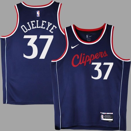 Clippers #37 Semi Ojeleye 2025 Navy Jersey