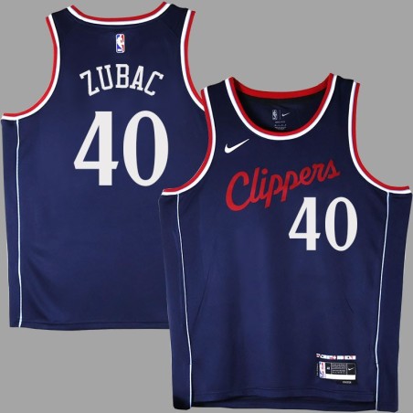 Clippers #40 Ivica Zubac 2025 Navy Jersey