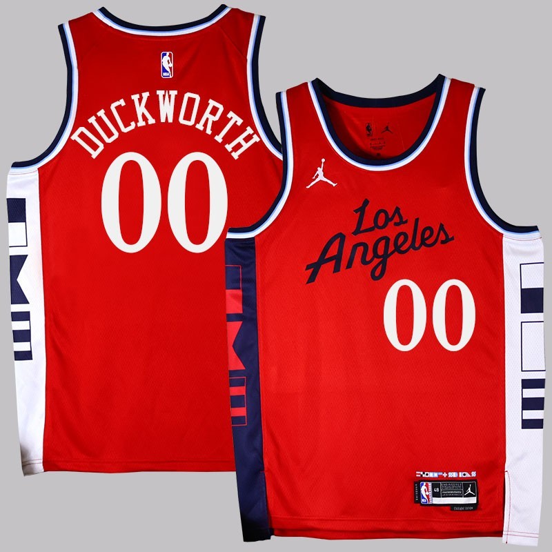 Clippers #00 Kevin Duckworth 2025 Red Jersey