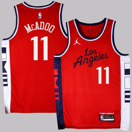 Clippers #11 Bob McAdoo 2025 Red Jersey