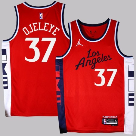 Clippers #37 Semi Ojeleye 2025 Red Jersey