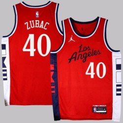 Clippers #40 Ivica Zubac 2025 Red Jersey