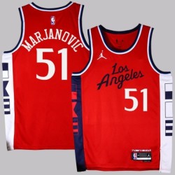 Clippers #51 Boban Marjanovic 2025 Red Jersey