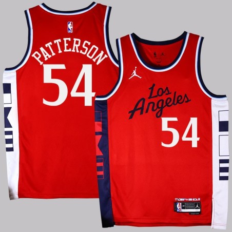 Clippers #54 Patrick Patterson 2025 Red Jersey