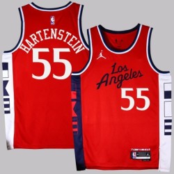 Clippers #55 Isaiah Hartenstein 2025 Red Jersey