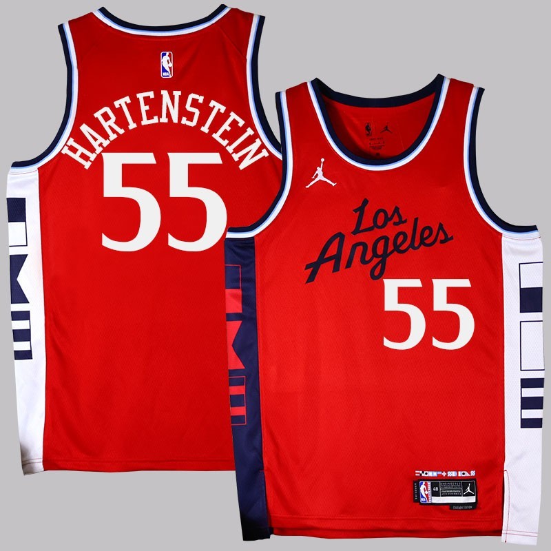 Clippers #55 Isaiah Hartenstein 2025 Red Jersey