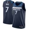 Navy Mark Davis Twill Basketball Jersey -Timberwolves #7 Davis Twill Jerseys, FREE SHIPPING