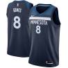 Navy Ryan Gomes Twill Basketball Jersey -Timberwolves #8 Gomes Twill Jerseys, FREE SHIPPING