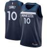 Navy Rodney Carney Twill Basketball Jersey -Timberwolves #10 Carney Twill Jerseys, FREE SHIPPING