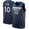 Navy Jonny Flynn Twill Basketball Jersey -Timberwolves #10 Flynn Twill Jerseys, FREE SHIPPING