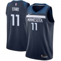 Navy Brian Evans Twill Basketball Jersey -Timberwolves #11 Evans Twill Jerseys, FREE SHIPPING