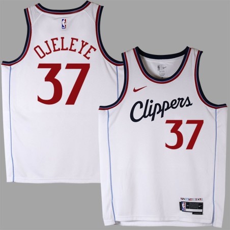 Clippers #37 Semi Ojeleye 2025 White Jersey