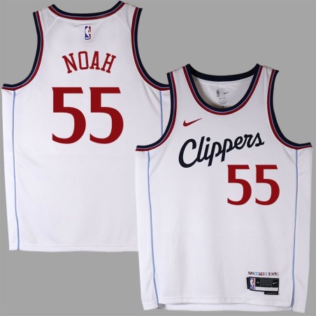 Clippers #55 Joakim Noah 2025 White Jersey