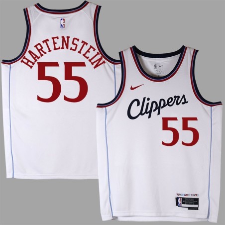 Clippers #55 Isaiah Hartenstein 2025 White Jersey