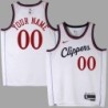 [Customized] LA Clippers your name number custom 2025 White Jersey