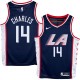 Clippers #14 Ken Charles LA Navy Jersey